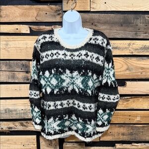 Vintage Gap Hand Knit Mohair‎ Alpaca Blend Cozy
Snowflake Fair Aisle Sweater M